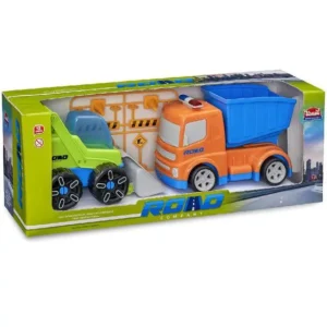 Combo Transporte Road Company Laranja Usual Brinquedos