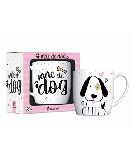 CANECA PORCELANA URBAN 300ML - MÃE DE DOG