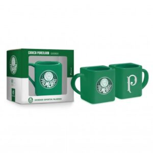 CANECA PORCELANA QUADRADA TIMES - PALMEIRAS