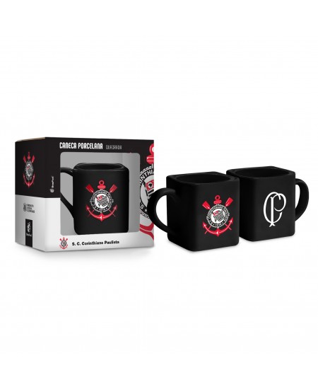 CANECA PORCELANA QUADRADA TIMES - CORINTHIANS