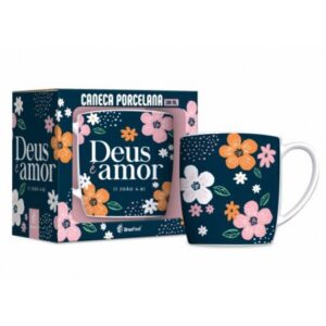 CANECA PORCELANA URBAN 300ML FE1 - DEUS É AMOR