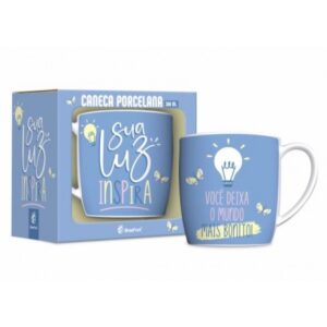 CANECA PORCELANA URBAN 300ML - SUA LUZ INSPIRA