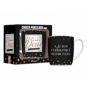 CANECA PORCELANA URBAN 300ML FE1 - ONDE DEUS TE COLOCAR