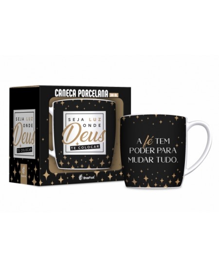 CANECA PORCELANA URBAN 300ML FE1 - ONDE DEUS TE COLOCAR