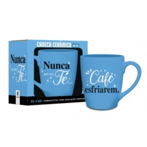 CANECA CER. PRIME TEMAS 350ML FE1 - NUNCA DEIXE A FÉ