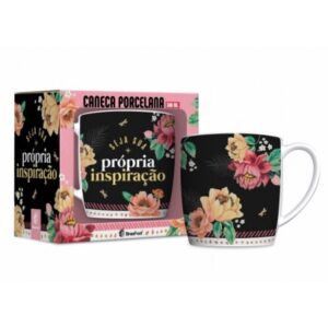 CANECA PORCELANA URBAN 300ML - SEJA SUA INSPIRAÇÃO