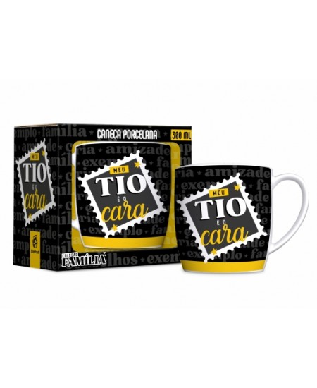 CANECA PORCELANA URBAN 300ML FAMÍLIA - TIO O CARA