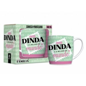 CANECA PORCELANA URBAN 300ML FAMÍLIA - DINDA A MELHOR