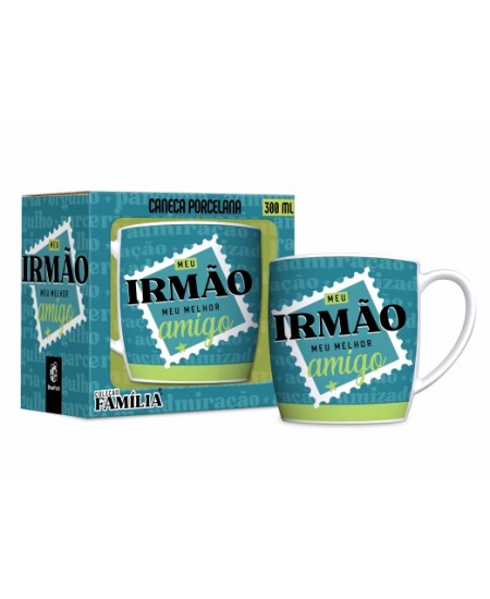 CANECA PORCELANA URBAN 300ML FAMÍLIA - IRMÃO AMIGO