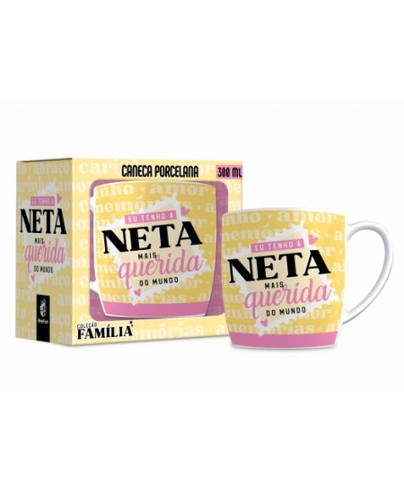 CANECA PORCELANA URBAN 300ML FAMÍLIA - NETA QUERIDA