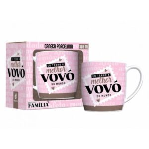 CANECA PORCELANA URBAN 300ML FAMÍLIA - AVÓ A MELHOR