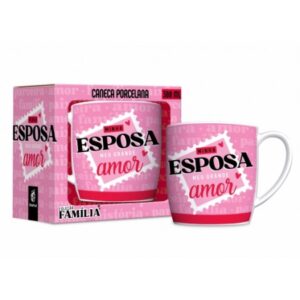 CANECA PORCELANA URBAN 300ML FAMÍLIA - ESPOSA GRANDE AMOR