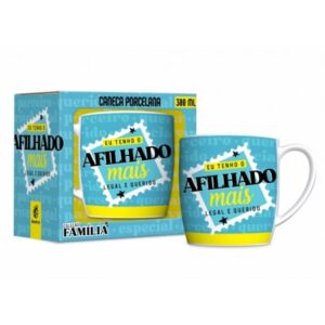 CANECA PORCELANA URBAN 300ML FAMÍLIA - AFILHADO MAIS LEGAL