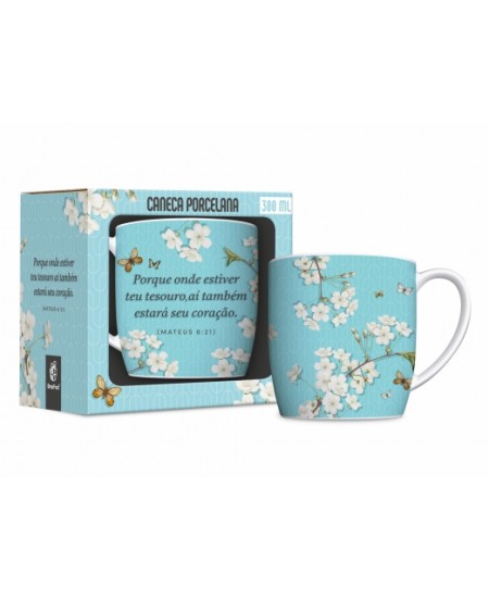 CANECA PORCELANA URBAN 300ML FE1 - TEU TESOURO