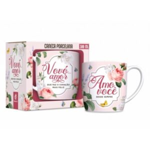 CANECA PORCELANA URBAN 300ML - VOVÓ AMO VOCÊ