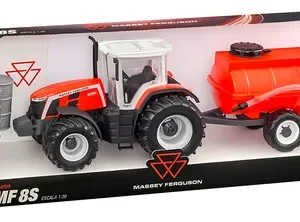 Trator Miniatura Massey Ferguson MF8S Réplica Tanque