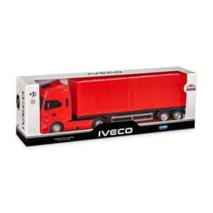 Caminhão Brinquedo Miniatura Iveco S-Way Toco Carreta Baú