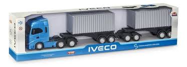 Caminhão Miniatura Iveco S-Way Rodotrem Container