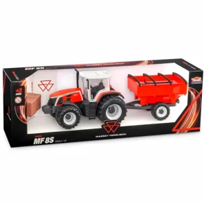 Trator Miniatura Massey Ferguson MF8S Réplica Graneleiro
