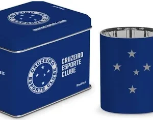 CANECA VIDRO DIAMOND METALIC LATA TIMES - ATLÉTICO