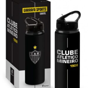 GARRAFA SPORTS 500ML ALUMÍNIO TIMES - ATLÉTICO