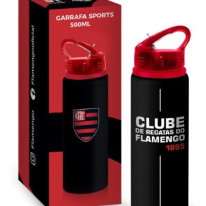 GARRAFA SPORTS 500ML ALUMÍNIO TIMES - FLAMENGO