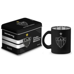 CANECA VIDRO DIAMOND METALIC LATA TIMES - ATLÉTICO