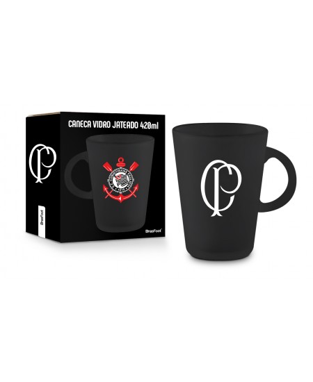 CANECA JATEADA 420ML HAVANA - CORINTHIANS