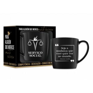 CANECA PORCELANA URBAN 300ML CURSOS - SERVIÇO SOCIAL