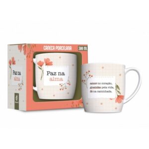 CANECA PORCELANA URBAN 300ML FÉ1 - PAZ NA ALMA