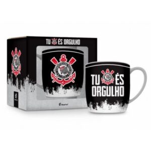 CANECA PORCELANA URBAN 300ML TIMES - CORINTHIANS