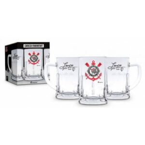 CANECA VIDRO 565ML - CORINTHIANS