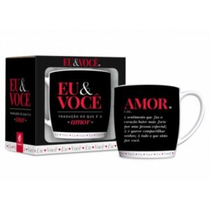 CANECA PORCELANA URBAN 300ML - EU E VOCÊ