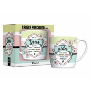 CANECA PORCELANA URBAN 300ML FE1 - FÉ EM DEUS