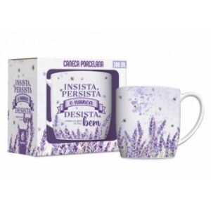 CANECA PORCELANA URBAN 300ML - INSISTA PERSISTA LAVANDA