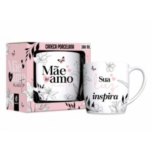 CANECA PORCELANA URBAN 300ML - MÃE SUA LUZ INSPIRA