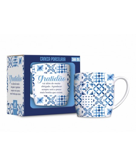 CANECA PORCELANA URBAN 300ML FÉ1 - PRECE MAIS BONITA