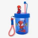 Copo Canudo Flip Infantil Homem Aranha - Marvel