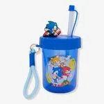 Copo Canudo Flip Infantil Sonic