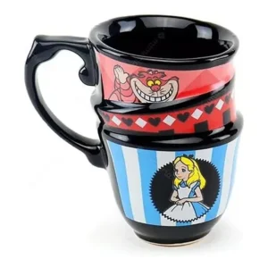 Caneca Trio Hora do Chá Alice País das Maravilhas 250ml 10024579 - Zonacriativa