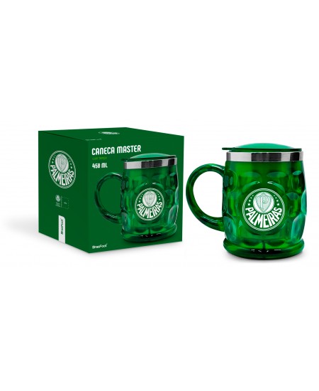 CANECA PLÁST. INOX MASTER 450ML TIMES - PALMEIRAS