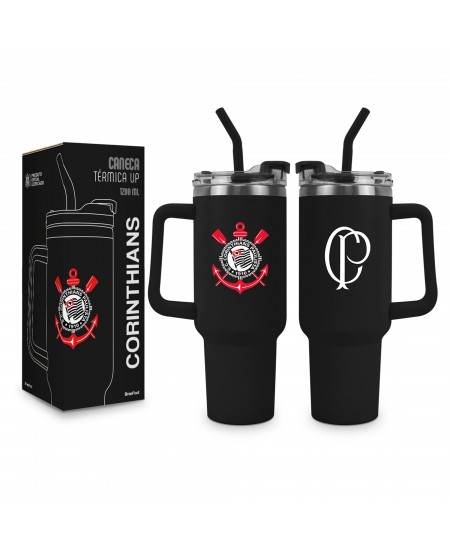 CANECA TÉRMICA UP 1200ML - CORINTHIANS