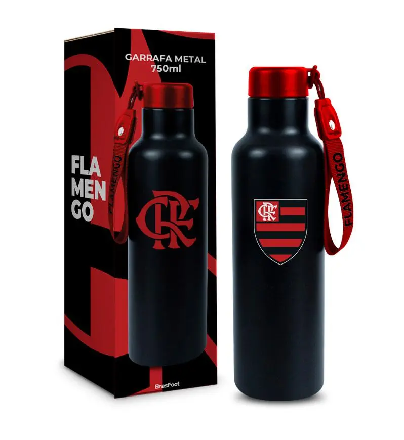 GARRAFA METAL STEAM TIMES 750ML - FLAMENGO