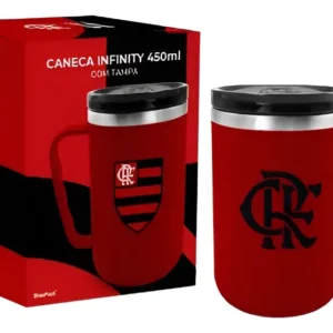 CANECA PLÁST. INOX INFINITY 450ML TIMES - ATLÉTICO