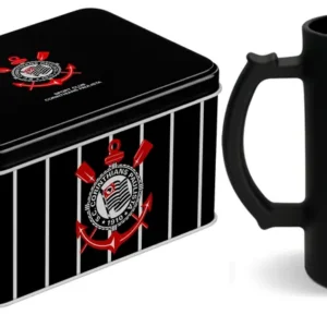 CANECA VIDRO BERLIM FOSCA 480ML LATA TIMES- CORINTHIANS