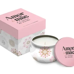 VELA AROMÁTICA LATA - MÃE MELHOR AMOR DO MUNDO