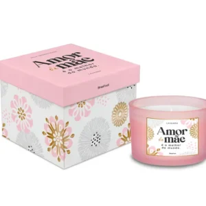 VELA AROMÁTICA ESSENCE - MÃE MELHOR AMOR DO MUNDO