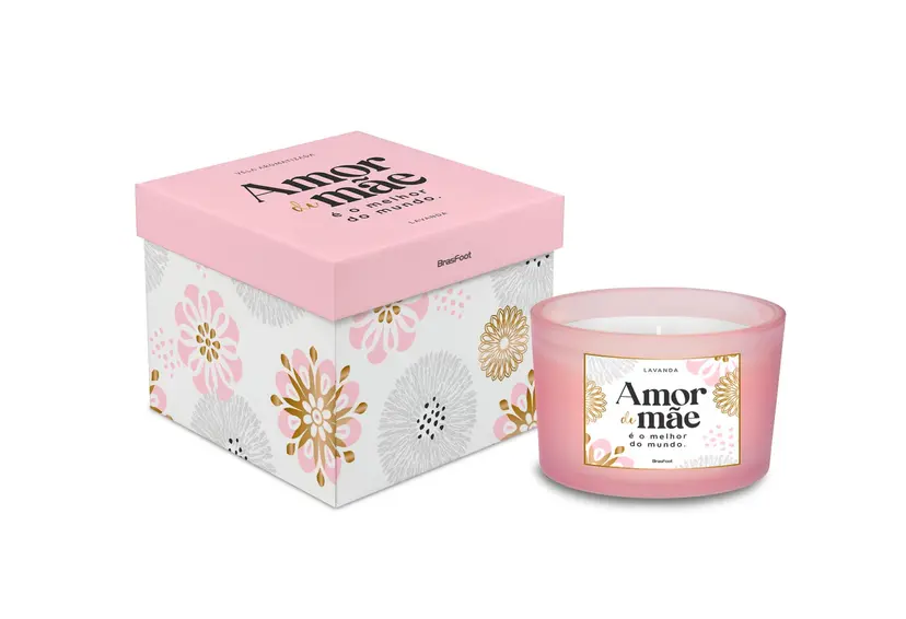 VELA AROMÁTICA ESSENCE - MÃE MELHOR AMOR DO MUNDO