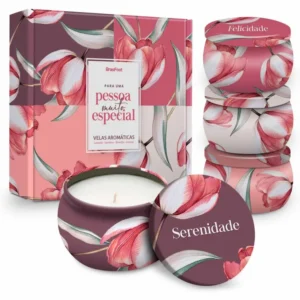 VELAS AROMÁTICAS LATA C/4 - PARA UMA PESSOA MUITO ESPECIAL