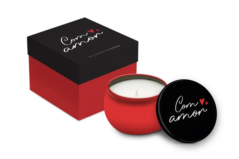 VELA AROMÁTICA LATA - PARA QUEM ME FAZ MUITO FELIZ